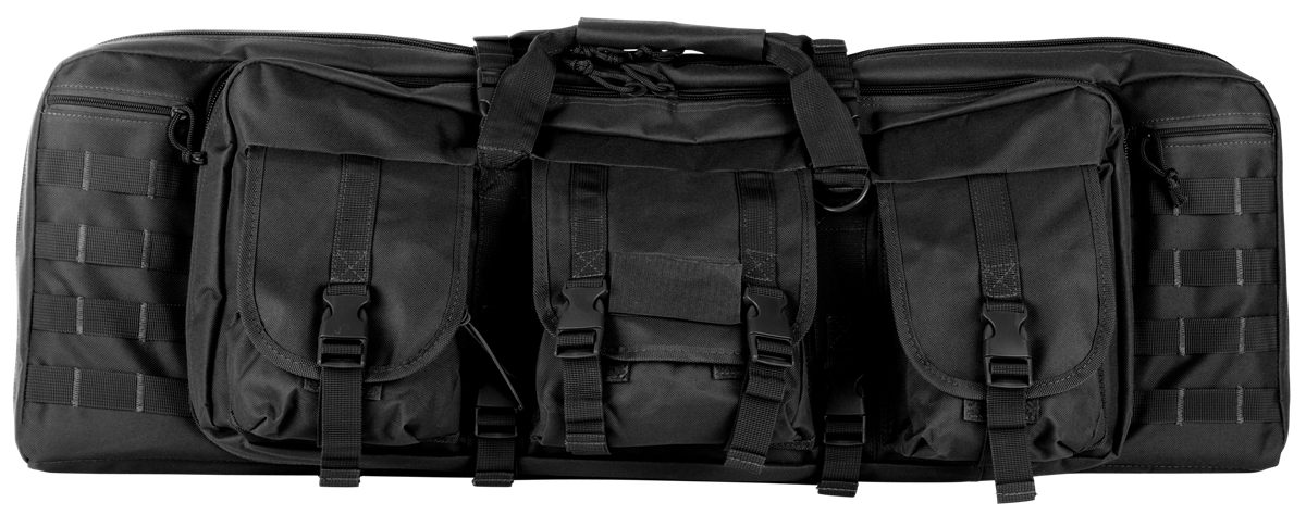 NcSTAR CVDC2946B42 Vism Double Carbine Case Heavy Duty PVC Nylon w/Padded C