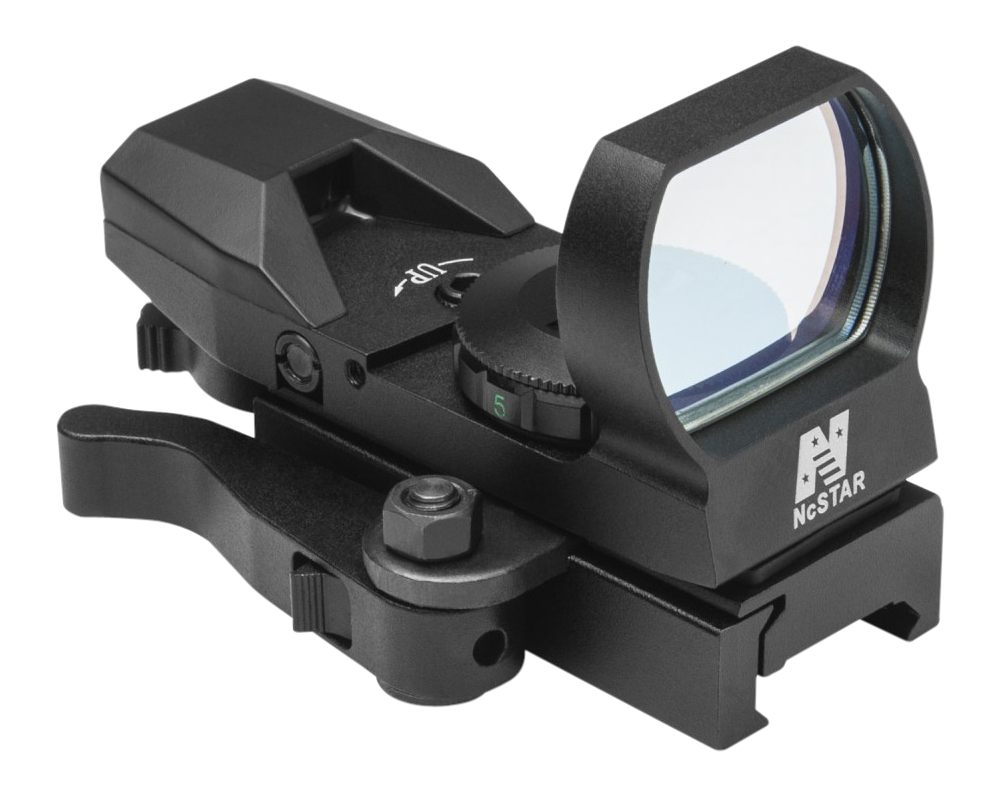 NcSTAR D4BQ Red Four Reticle Reflex Black Anodized 1 x 0.95in x 1.34in 3 MO