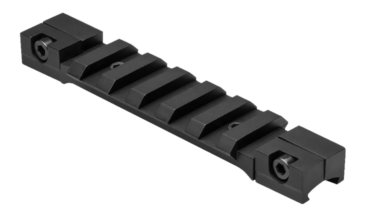 Vism NcStar MAD38PS 3/8 Dovetail to Picatinny Adapter Black Anodized