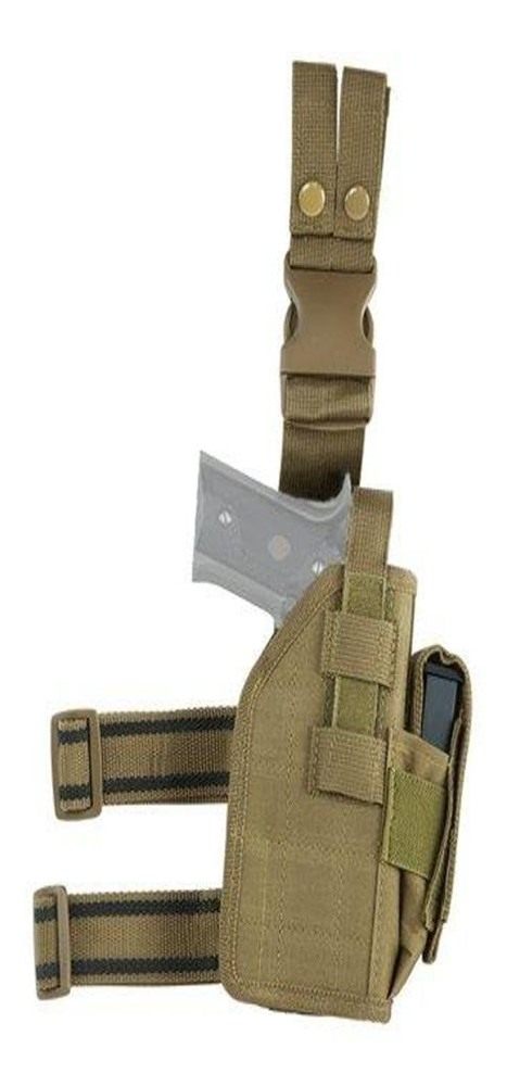 NcSTAR Star CVDLHOL2954T Vism Drop Leg Universal Holster, Tan view 2