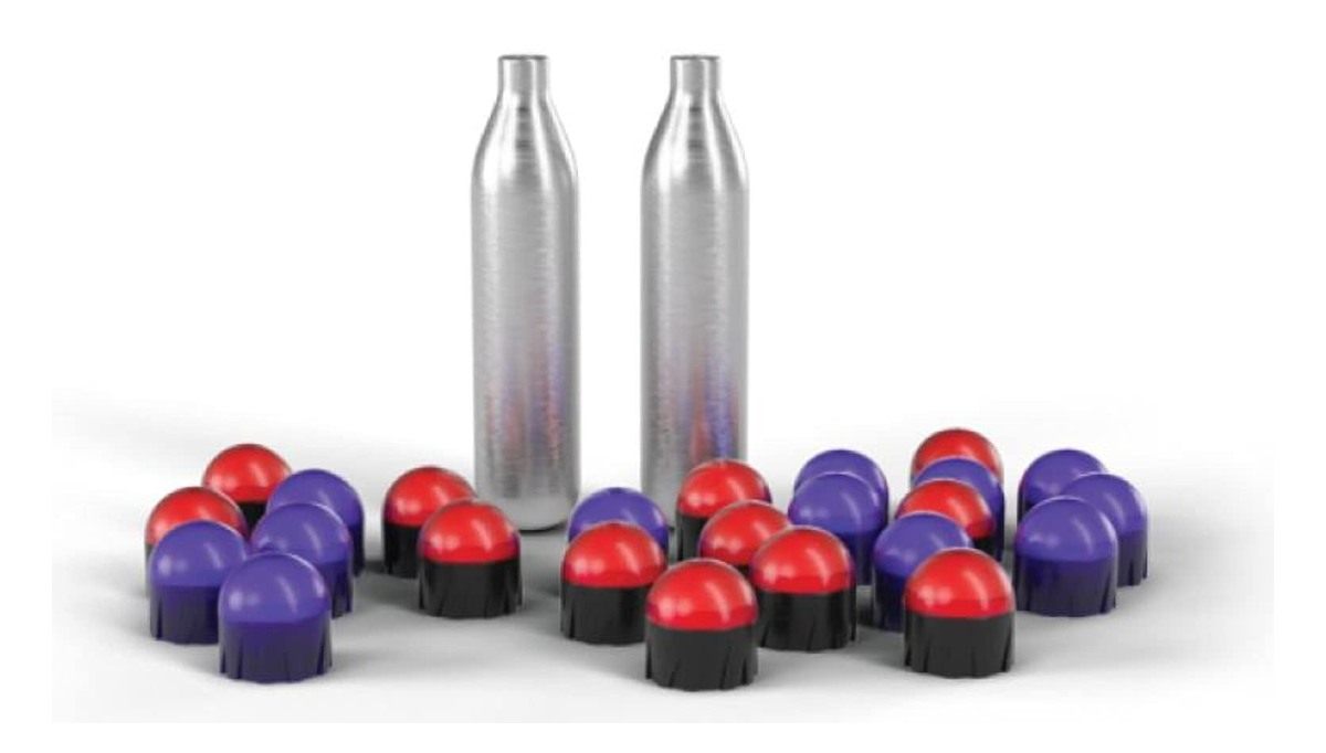 PepperBall VXR Projectile Refill Kit, TCP Launcher, 2 x 6-Count Tubes of 97