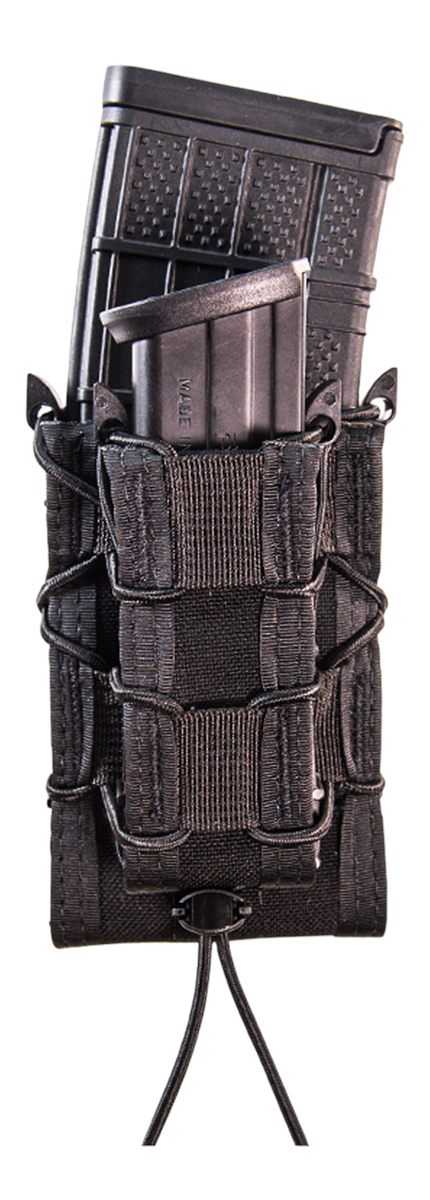 High Speed Gear 11DD00BK Taco Double Decker Mag Pouch Black Nylon MOLLE Com