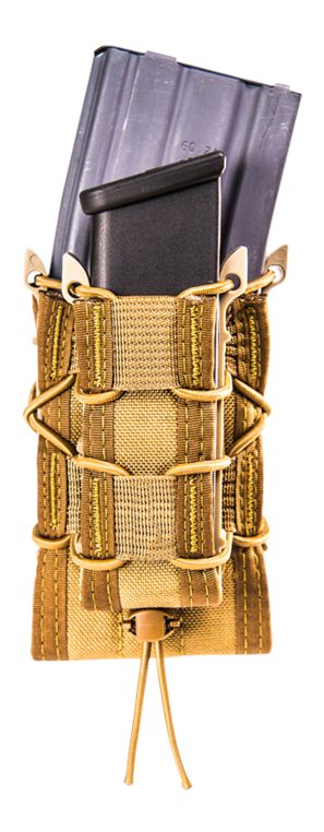 High Speed Gear 11DD00CB Taco Double Decker Mag Pouch Coyote Brown Nylon MO