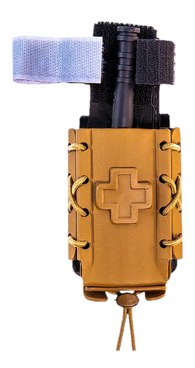 High Speed Gear 11TQK0CB Taco Tourniquet Coyote Brown Kydex, 2in Belt Clip/