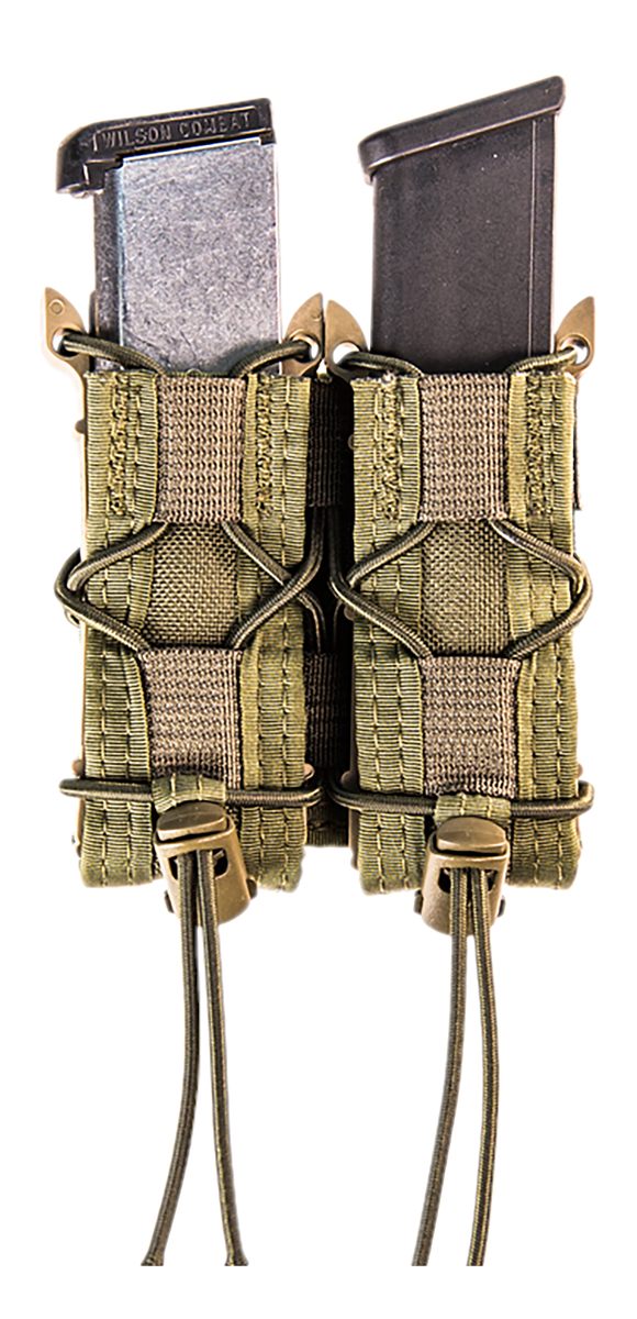 High Speed Gear 11PT02OD Taco Mag Pouch Double OD Green Nylon MOLLE Compati