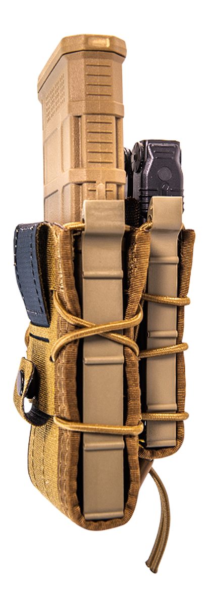 High Speed Gear 13DD10CB Taco Double Decker Mag Pouch Coyote Brown Nylon Be