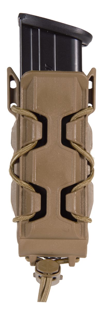 High Speed Gear 16PT01CB Taco V2 Mag Pouch Single, Coyote Brown Polymer, Be