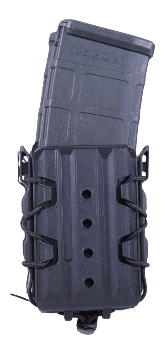 High Speed Gear 162R01BK X2R Taco V2 Mag Pouch Double, Black Polymer, Belt Clip/MOLLE U-Mount, Compatible w/ AR/AK Rifle Mags