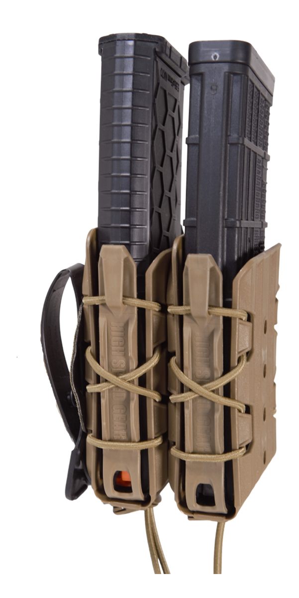 High Speed Gear 162R01CB X2R Taco V2 Mag Pouch Double, Coyote Brown Polymer