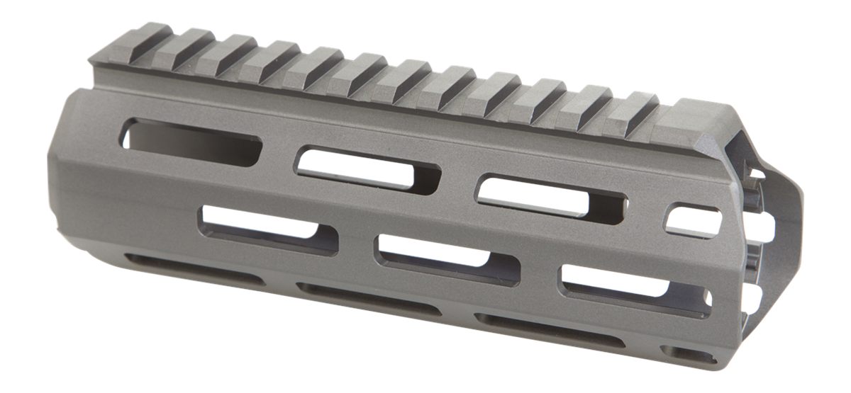 Q 6HBMLOKHG Handguard M-LOK Aluminum Gray Q Honey Badger 6in