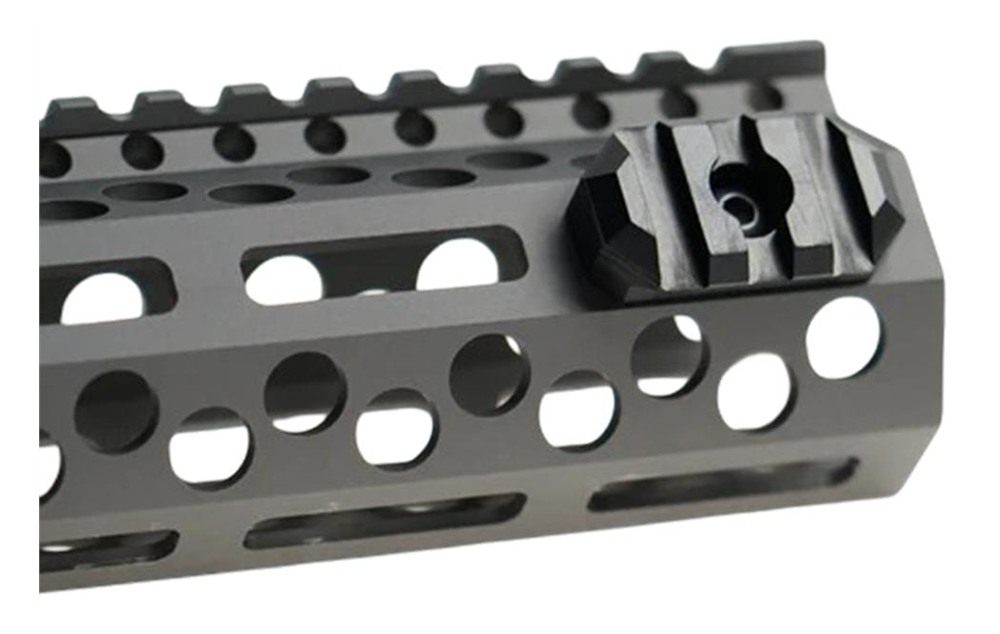 Grovtec Rail Section M-LOK 1.3in 3 Slot Aluminum Black