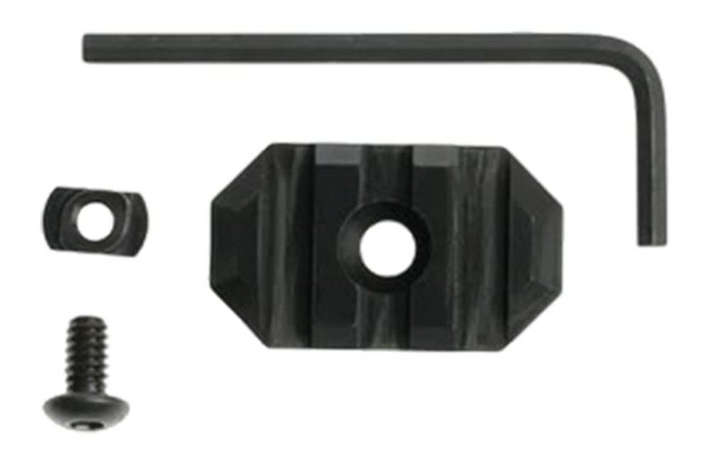 Grovtec Rail Section M-LOK 1.3in 3 Slot Aluminum Black view 3