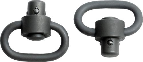 GrovTec 1in Heavy Duty Push Button Swivels (2-Pack) Black Nitride