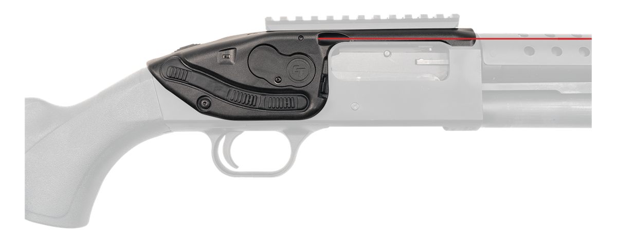 Crimson Trace 0178101 LaserSaddle Fits Mossberg 500, 590/Shockwave 590 Red