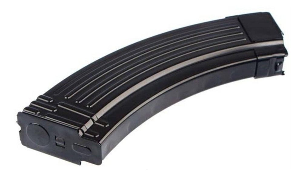 Global Ordnance 850003223087 30rd Fully Ribbed 7.62x39mm Fits AK-47 Black S view 2