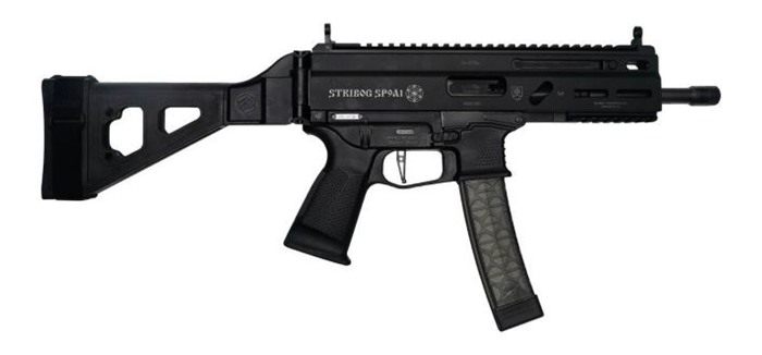 Global Ordnance Grand Power Stribog SP9A1 9MM 8in BBL 30 RD MAG W/ Brace BL