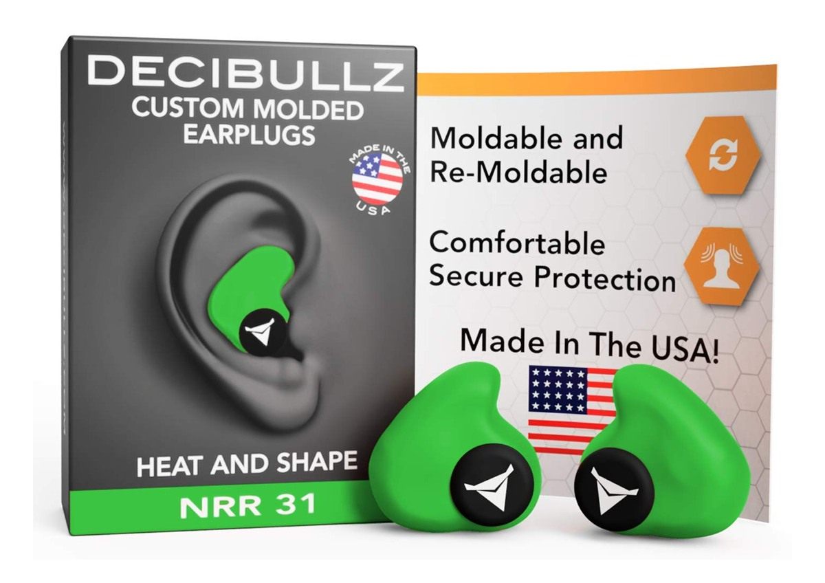 Decibullz Custom Molded Earplugs Heat Shape NRR 31