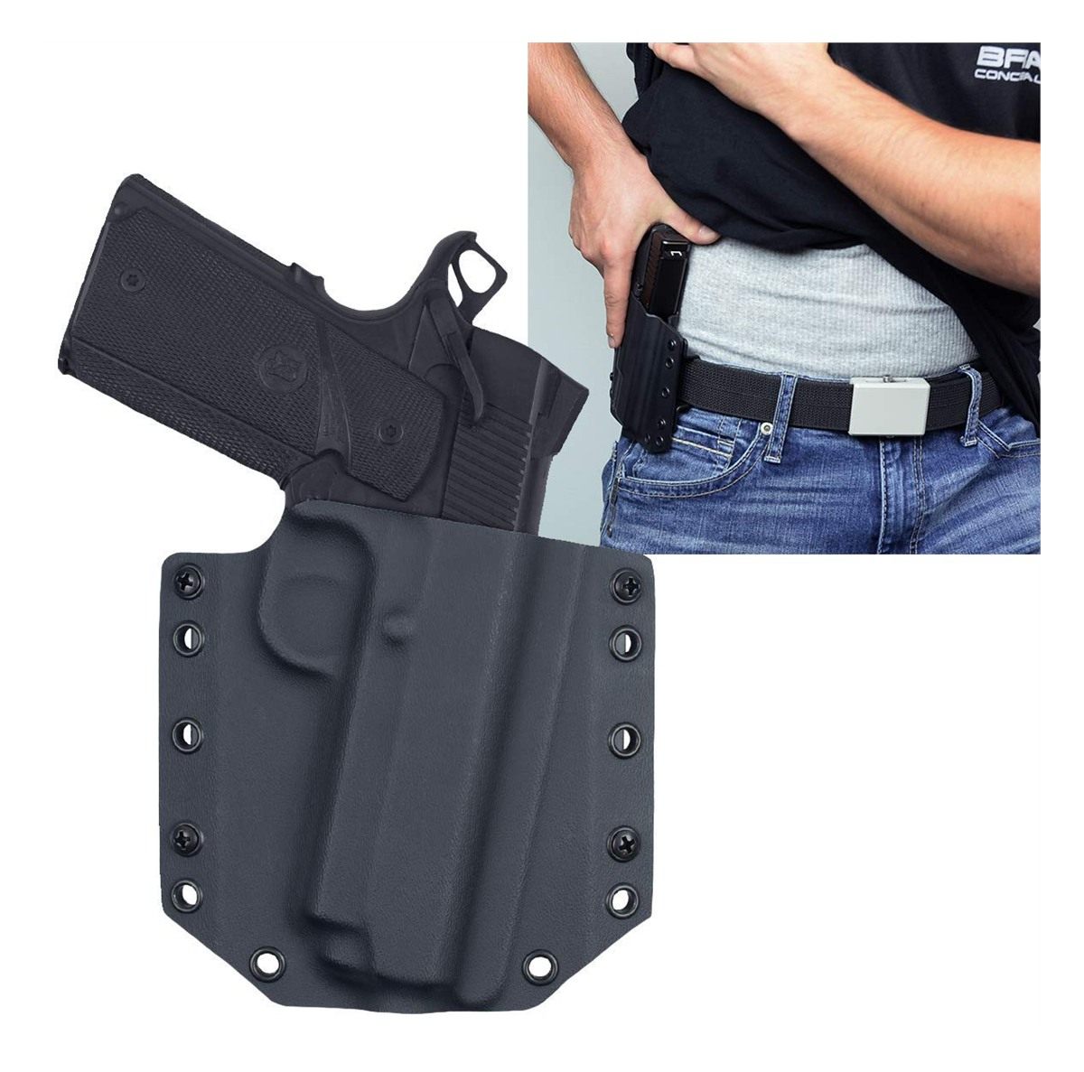 BRAVO BCA for GLOCK 19 OWB BLK LH