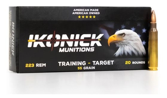 IKONICK USA .223REM 55GR PREMIUM RANGE 20RD BOX/500RD CASE