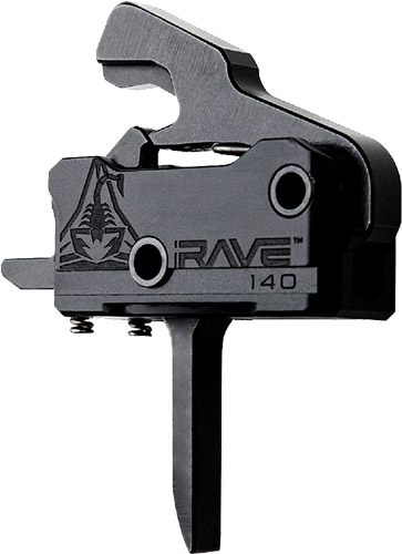 Rise Armament T017FBLK RA-140 Super Sporting Black Hardcoat Anodized Flat T view 4