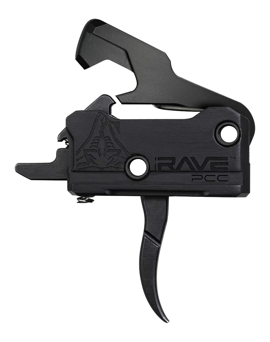 Rise Armament T017PCCBLK Rave Pistol Caliber Carbine Single-Stage Curved Tr