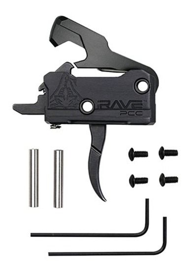 Rise Armament T017PCCBLK Rave Pistol Caliber Carbine Single-Stage Curved Tr view 4