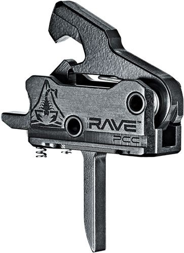 Rise Armament T017FPCCBLK Rave Pistol Caliber Carbine Single-Stage Flat Tri view 3