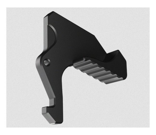 Rise Armament RA212GIBLK Extended Charging Handle Latch Black Aluminum fits view 2