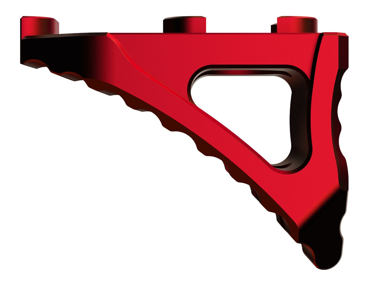 Rise Armament RA030RR Micro Hand Stop Skeletonized Red Aluminum for M-LOK