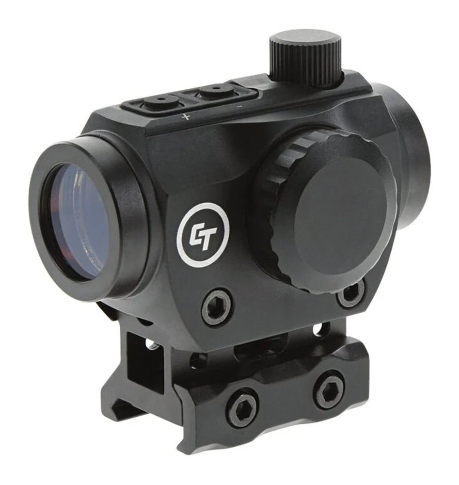 Crimson Trace 0102030 CTS-25 Matte Black 1x20mm 4 MOA Red Dot Reticle, Pica