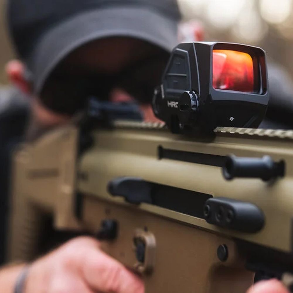 Crimson Trace 0101810 HRO Black Anodized 1x36.50mm 2 MOA Red Dot Reticle view 2