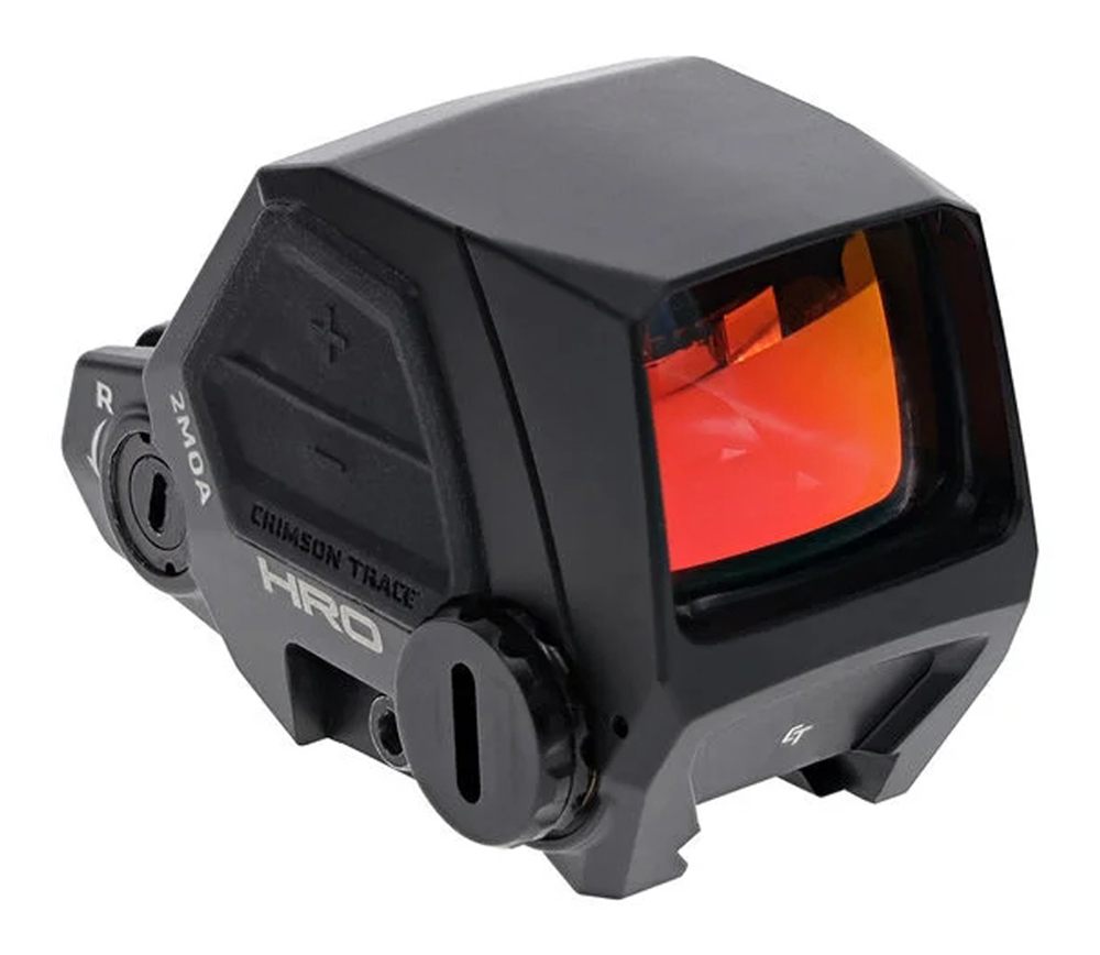 Crimson Trace 0101810 HRO Black Anodized 1x36.50mm 2 MOA Red Dot Reticle view 3