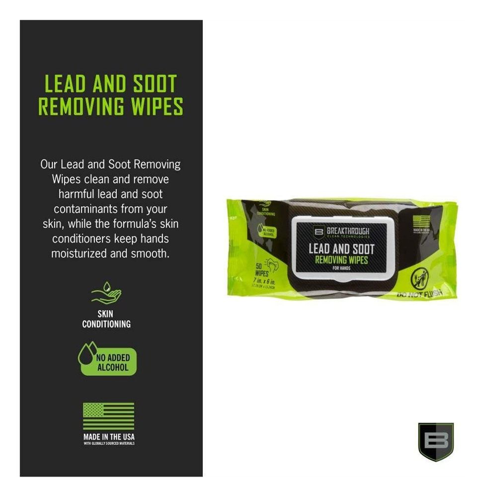 Breakthrough Clean Technologies Lead and Heavy Metal Removal Wipes 7inx6in