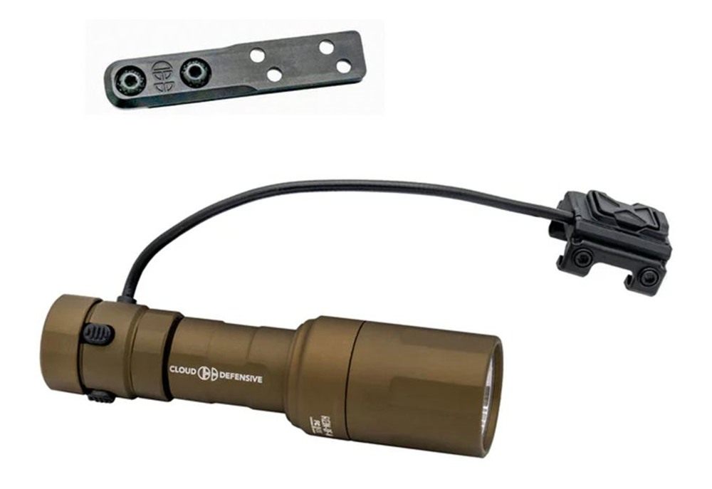 Cloud Defensive Rein Micro Rifle Weapon Light 1000 Lumen FDE view 2