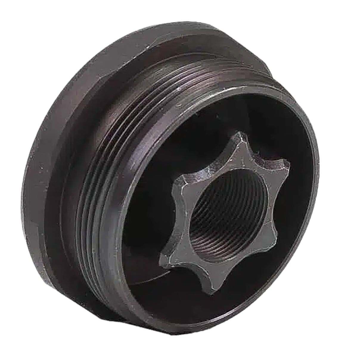 JK Armament HD Thread Mount Fits 1/2inx28 Stainless Steel Cerakote Black
