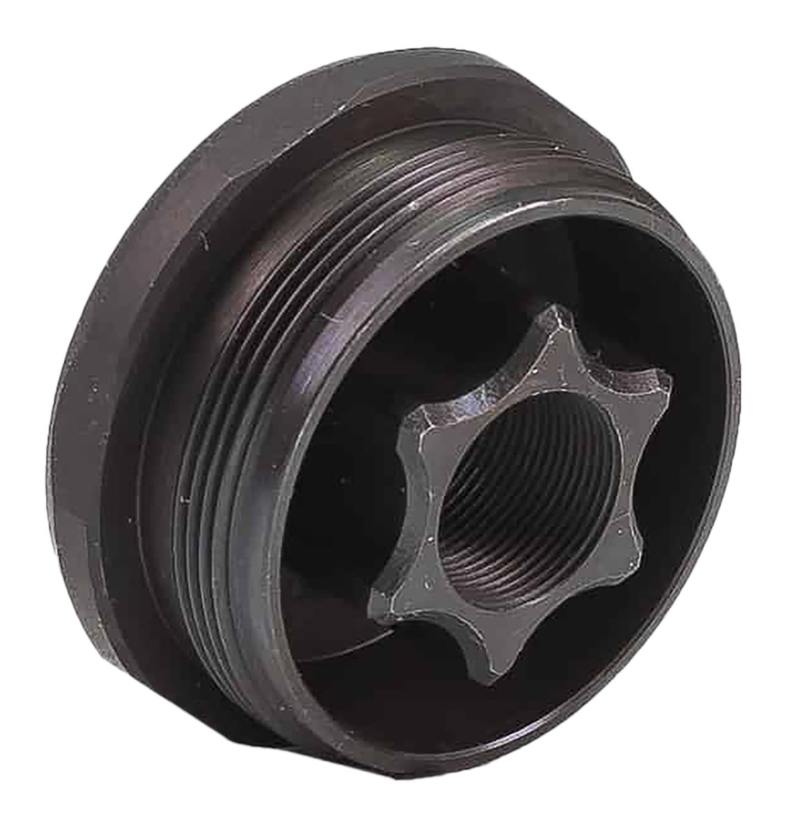 JK Armament HD Thread Mount Fits 1/2inx36 Stainless Steel Cerakote Black