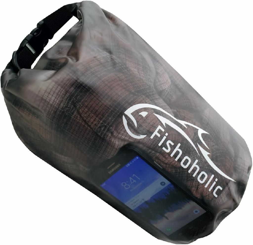 Fishoholic FH Waterproof Gear Bag 5L Smoke/clear