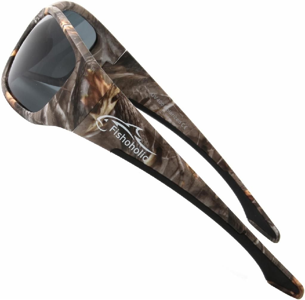 Fishoholic Pro Series Polarized Fishing Sunglasses with Rubber - UV400 Gift