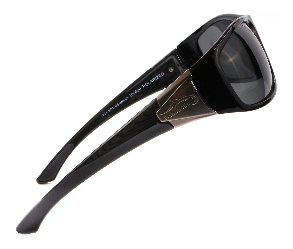 Fishoholic Polarized Fishing Sunglasses with Metal Logo UV400 Gift Hard Cas