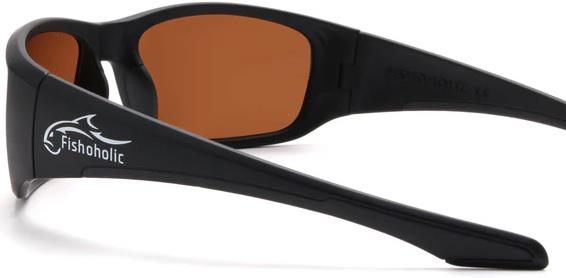 Fishoholic FH Bifocal Sunglasses X2.5 Gl.blk/ambr Blk Rbr Polarized With Po