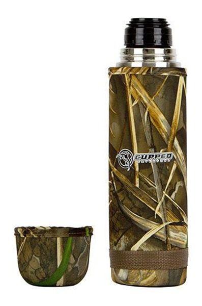 Cupped Waterfowl 1 Liter Hot/Cold Camo Thermos | Realtree MAX-7 view 2