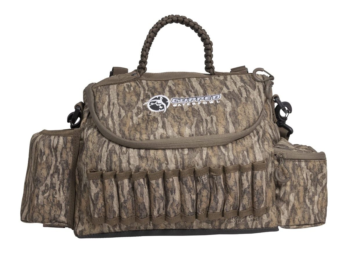 Cupped Waterfowl Camo Guide Bag with Shell Loops Waterproof Cell Phone Pock