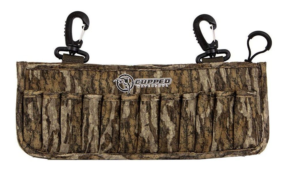 Cupped Waterfowl Shotgun Shell Pack, Neoprene 24 Holder with Clips for Wade