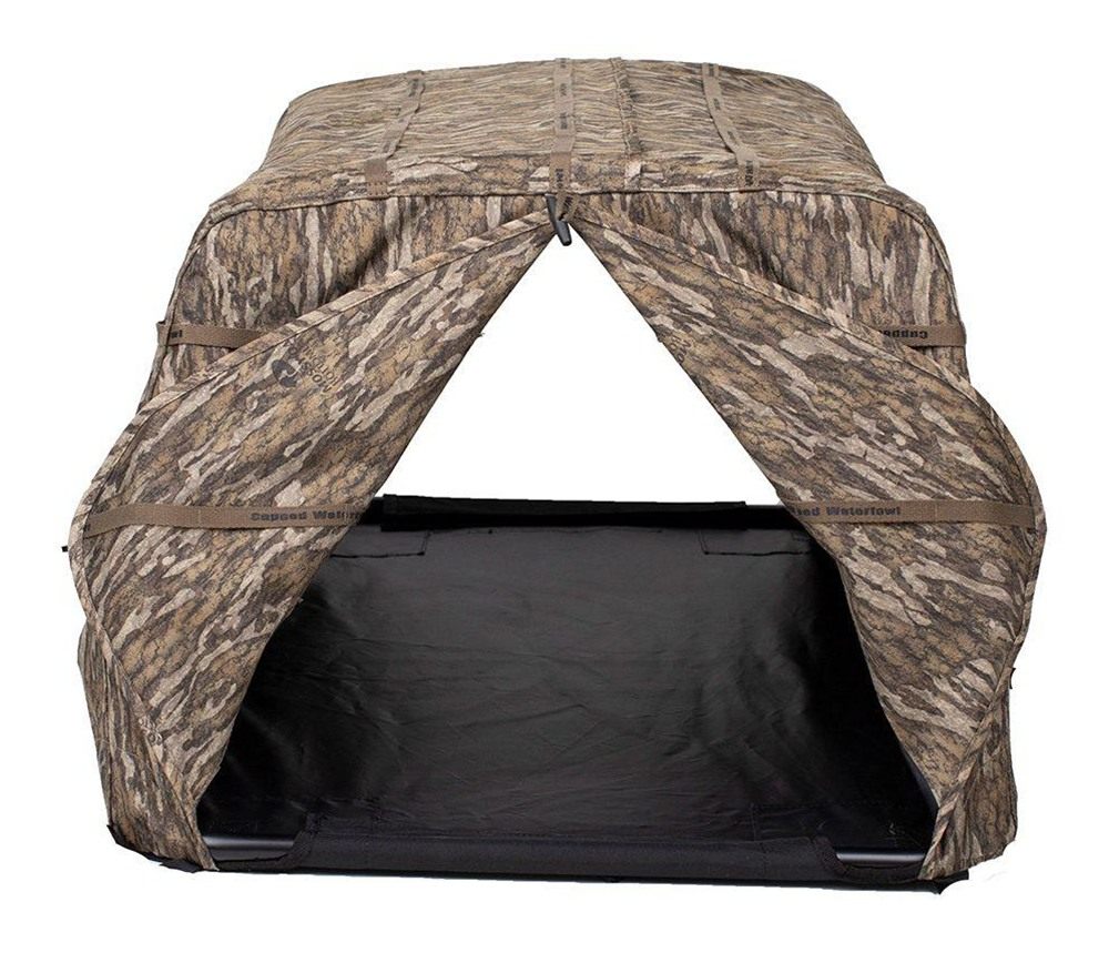 Rock Ridge Outdoors Cupped Hunting Dog Blind Mossy Oak Bottomland view 2