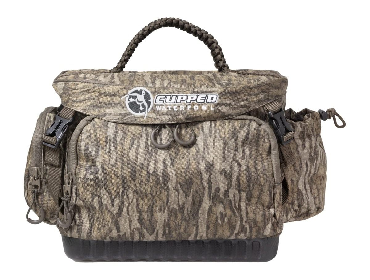 Cupped Waterfowl Floating Blind Bag, Hunting with Water-Resistant Shell and