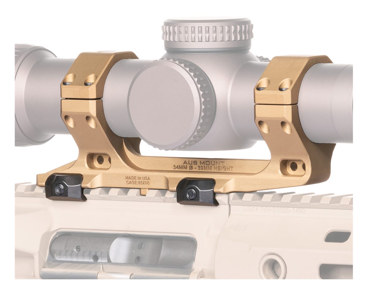 Reptilia 100155 AUS Optic Mount FDE 7075-T6 Aluminum 34mm Tube Mil-Spec 191