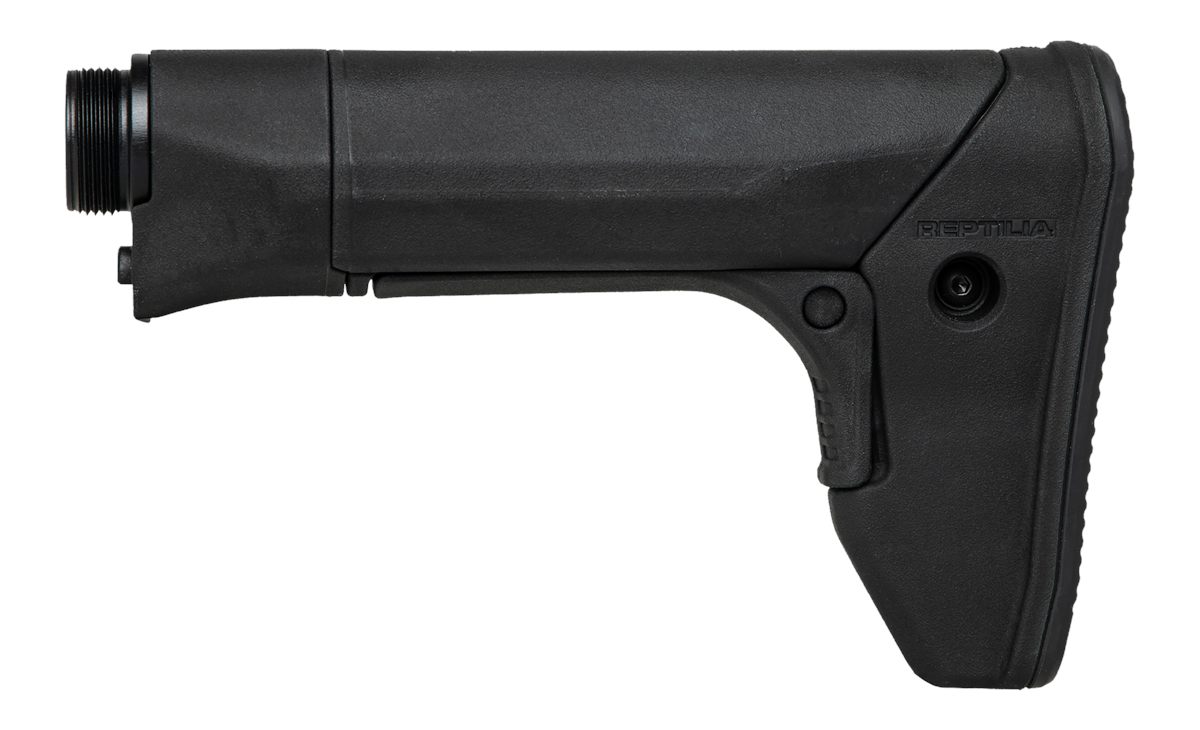 Reptilia 100141 Recc E Carbine Stock Black Glass-Filled Nylon Polymer Fits