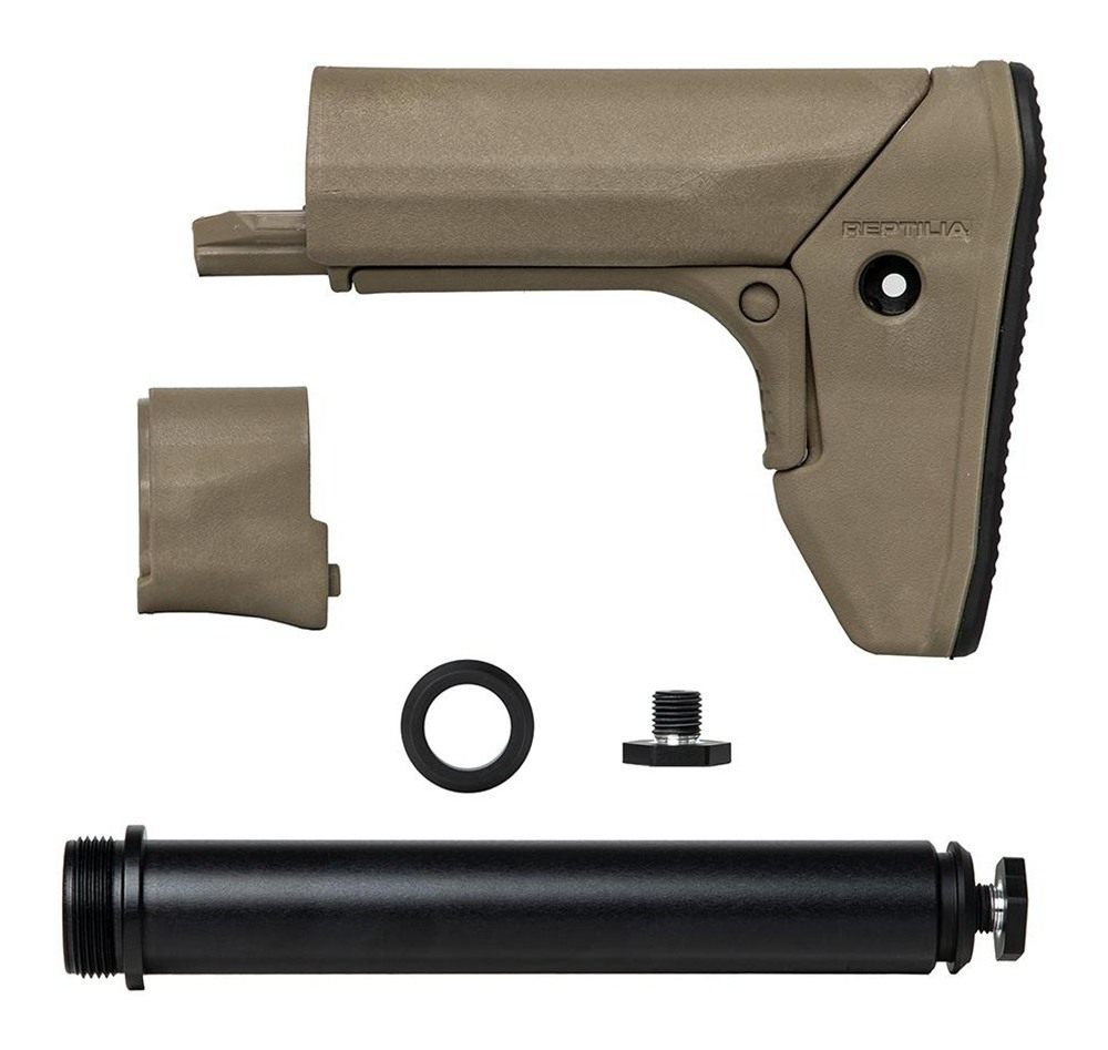 Reptilia 100141 Recc E Carbine Stock Black Glass-Filled Nylon Polymer Fits view 2