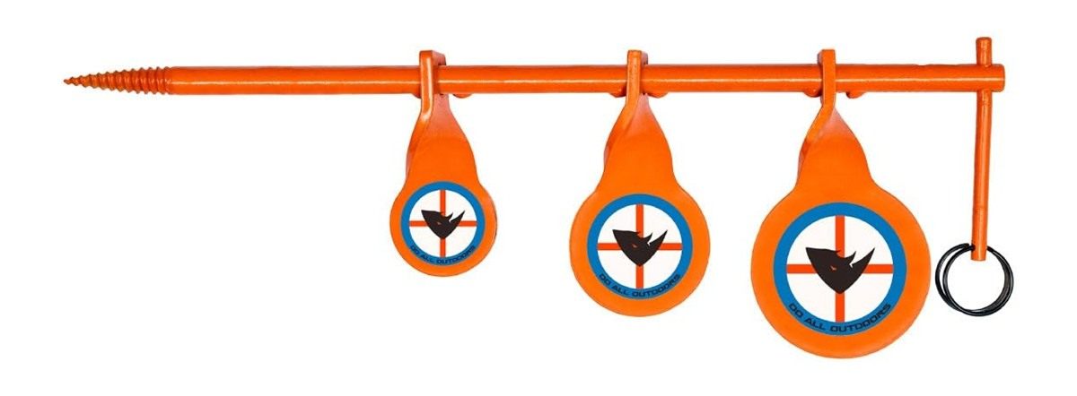 Do All Outdoors Triple Tree Spinner Steel Shooting Target for .22 Caliber