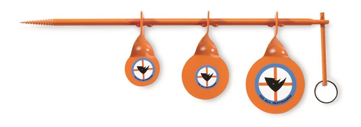 Do All Outdoors Triple Tree Spinner Steel Pellet Shooting Target for .177 C